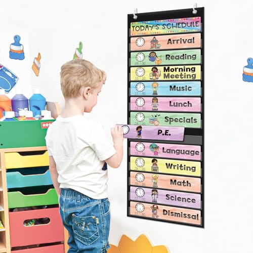 Daily Schedule Pocket Chart for Toddlers