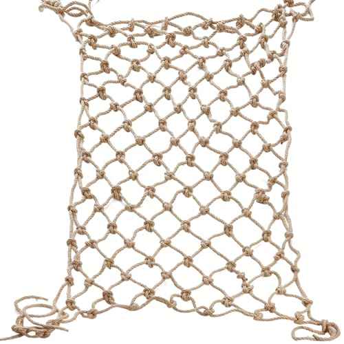 Jute Rope Net Heavy Duty Natural Hemp Rope Net Climbing Safety Rope Netting