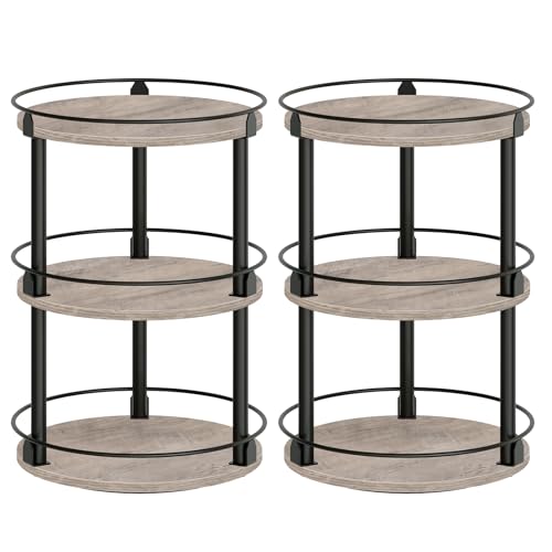 Spice Rack Set of 2 Lazy Susan Organizer