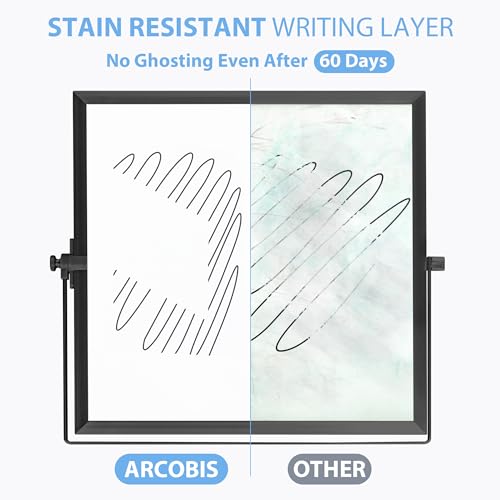 Small Dry Erase White Board for Desk Magnetic Double Sided Personal Desktop Tabletop Dry Erase Board Easel Board with Stand for Kids Home Office