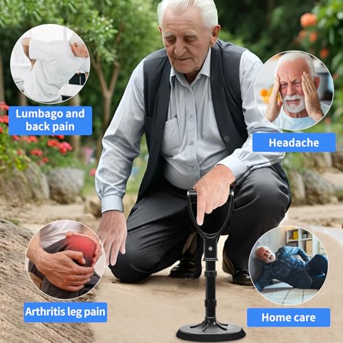 Upgraded Portable Standing Aid with Integrated Reinforced Fixation Buttons and Oversized 7" Base
