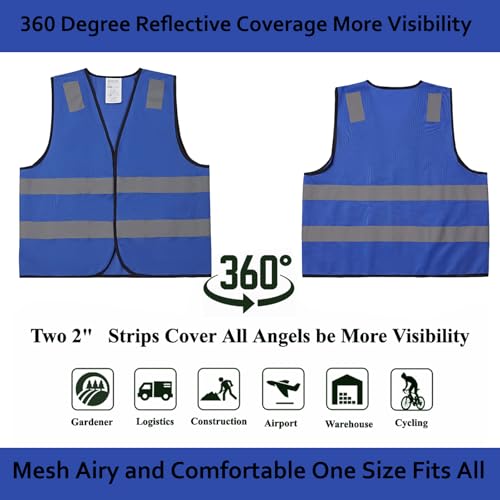 Safety Vests 10 Bulk Pack