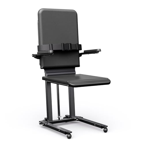 Steel Electric Floor Lift Chair with Wheels and PU Cushion