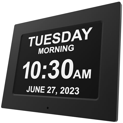 New Version Day Clock Extra Large Impaired Vision Digital Clock with Backup and Alarm Options