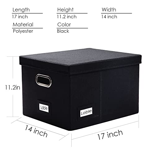 File Box with Metal Brackets