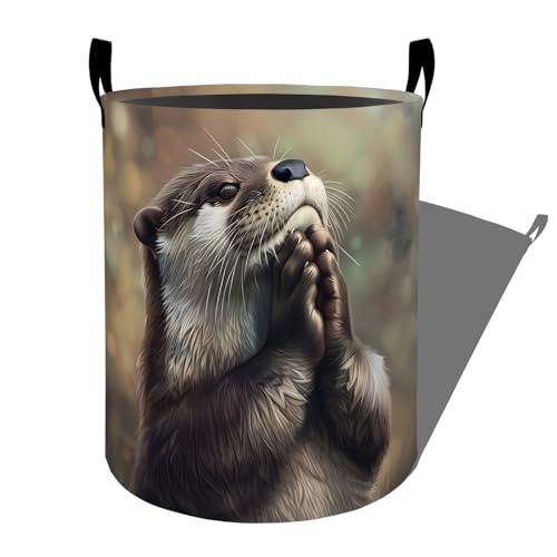 Funny Cartoon Potato Face Laundry Basket