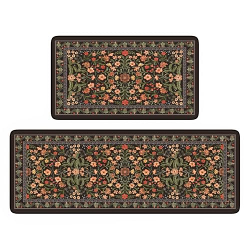 Modern Floral Kitchen Mats