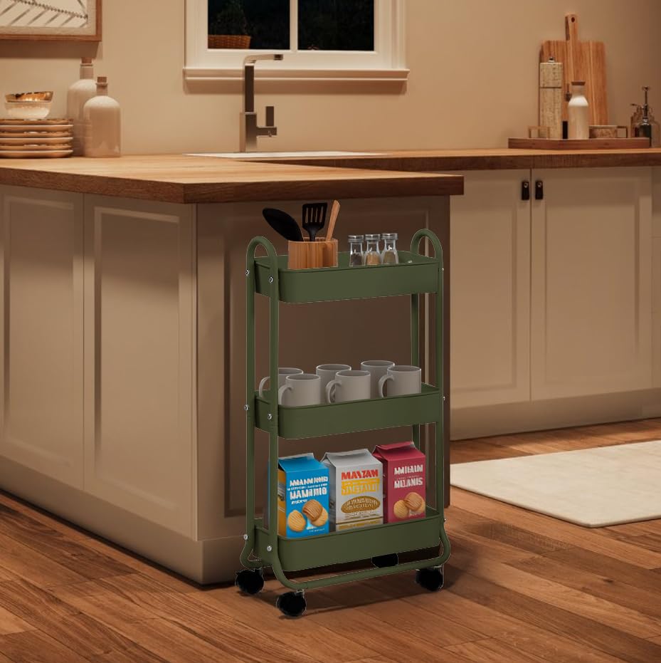 Slim Rolling Storage Cart