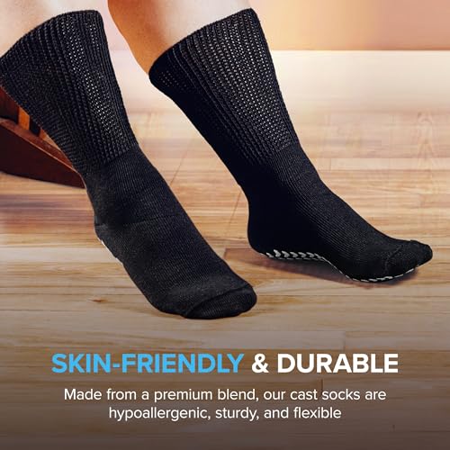 2 Pairs Extra Wide Socks for Swollen Feet