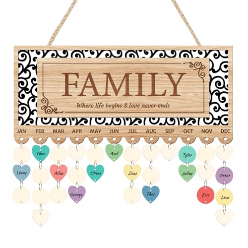 KAlRNE Birthday Wooden Wall Hanging Decor