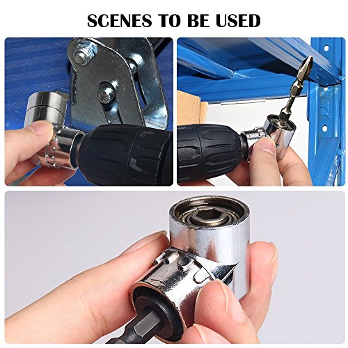 Individual Drive Sockets Adapter Drill Bit Extension Right Angle Drill Attachment Short Screwdriver Bits