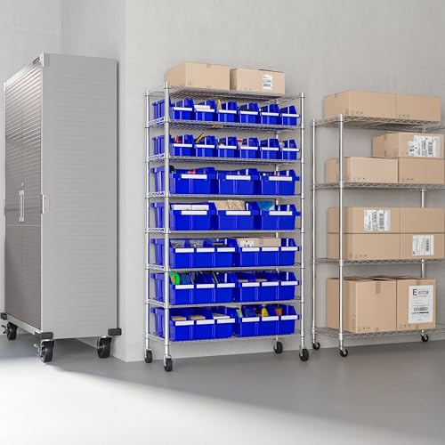 Heavy Duty NSF Bin Rack Solid Steel Wire Shelving Storage Unit