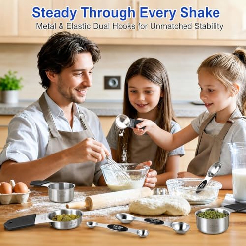 Magnetic Measuring Cups and Spoons Set