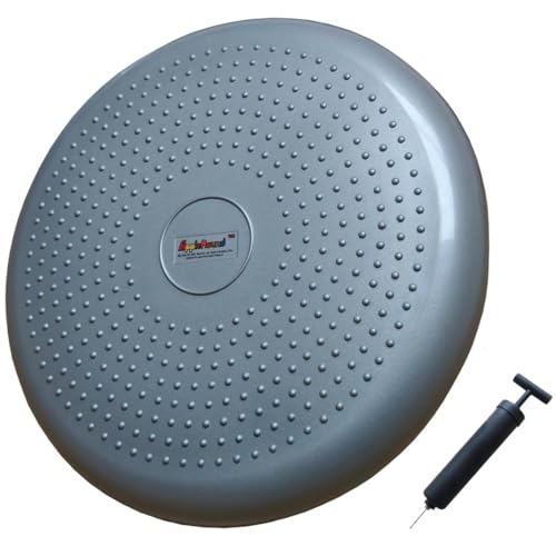 Inflated Wobble Cushion with Hand Pump
