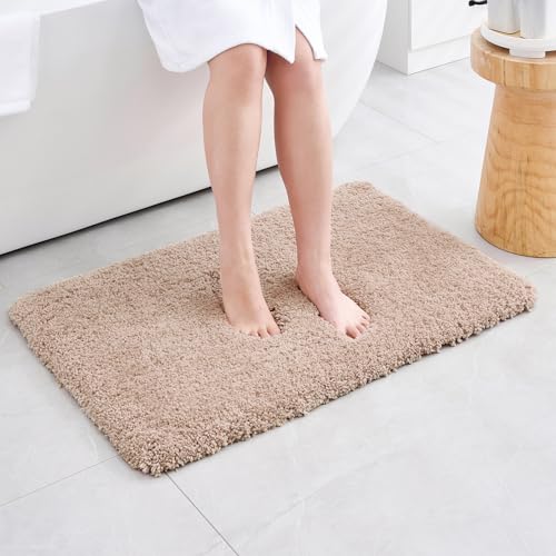 Bathroom Rug Non Slip Fluffy Bath Mat for Bathroom Floor Washable Plush Luxury Bath Rug for Tub Soft Shaggy Shower Sink Mat