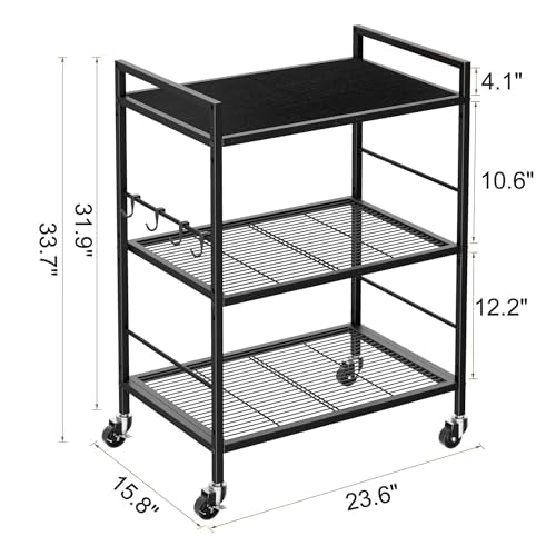 Metal Storage Rack with Industrial Wheels