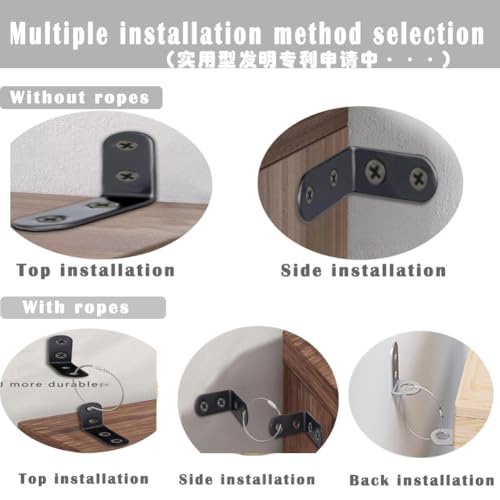 Furniture Anchors Small Aesthetic Earthquake Straps for Furniture Dresser Wall Anti