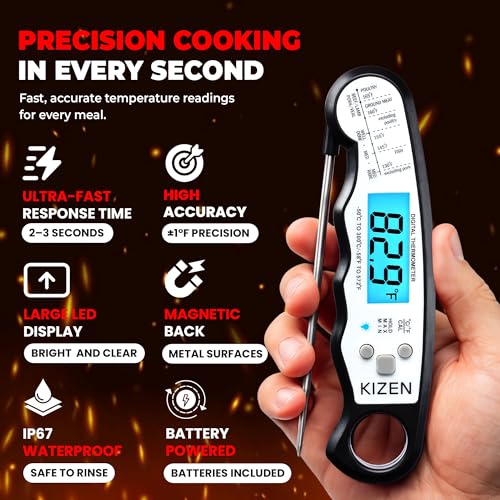 Instant Read Digital Meat Thermometer for Cooking