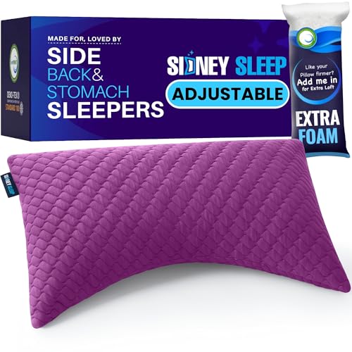 Side and Back Sleeper Pillow for Neck and Shoulder Pain Relief