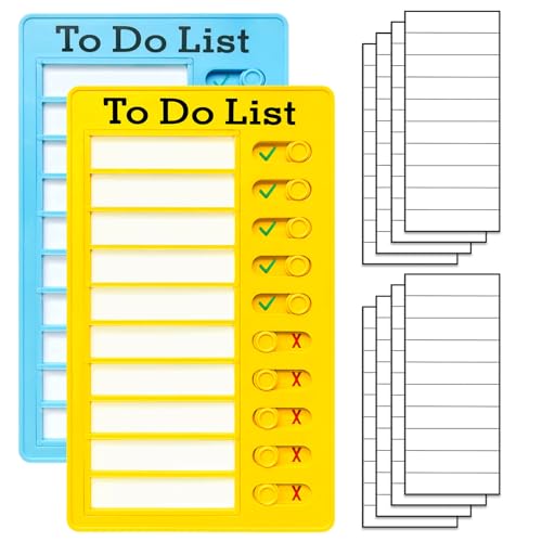 2 Pieces Chore Chart for Adults to do List My Chores Checklist Task Board Sliding Routine Chart for Kids Rv Reminder