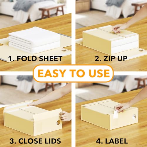 8 Pack Bed Sheet Organizers and Storage
