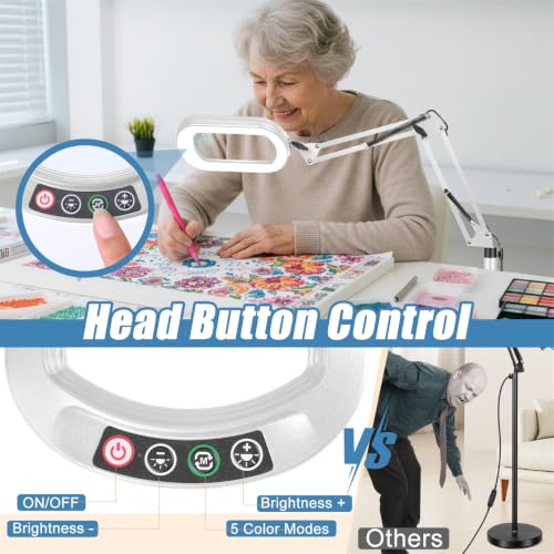 Magnifying Glass with Light and Stand