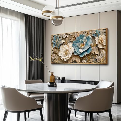 Canvas Wall Art for Living Room Large Wall Decor for Bedroom Landscape Painting of Elk Mountain Wall Pictures Office Restaurant Wall Decoration Modern Room Home Decor Wood Framed 20"X40"