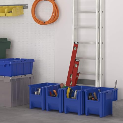 1301 Stak-N-Store Heavy Duty Stackable Open Front Plastic Storage Container Bin
