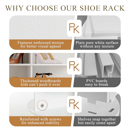Wooden Rotating Shoe Rack
