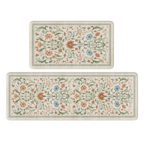Modern Floral Kitchen Mats
