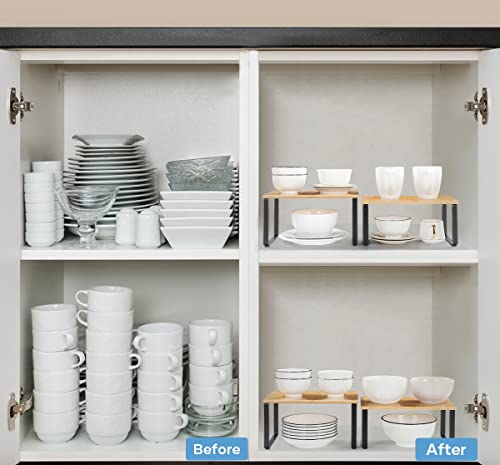 Kitchen Cabinet and Counter Shelf Organizer
