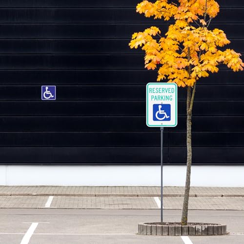 Large Reserved Parking Sign with 54" Metal Thick Stake