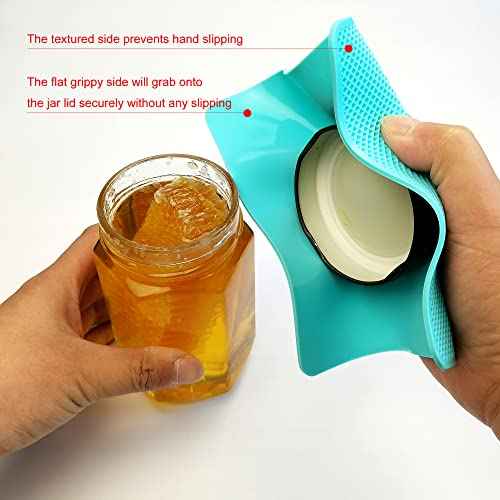 Multi Purpose Rubber Jar Opener Gripper Pad Bottle Lid Opener for Weak Hands Senior with Arthritis