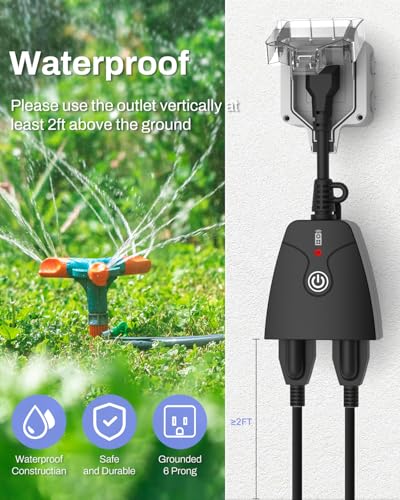 Outdoor Wireless Remote Control Outlet Plug