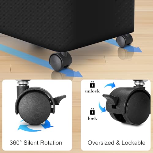 Laundry Hamper with Wheels and Lid