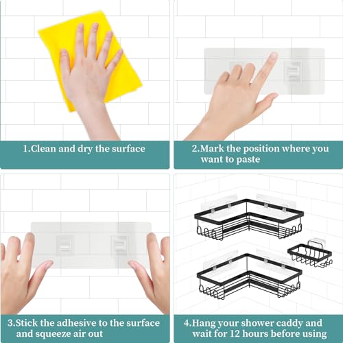 Corner Shower Caddies Adhesive