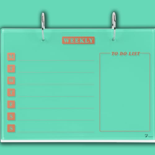 Small Glass Desktop Whiteboard Calendar