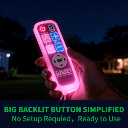 Backlit Big Button TV Remote Replacement