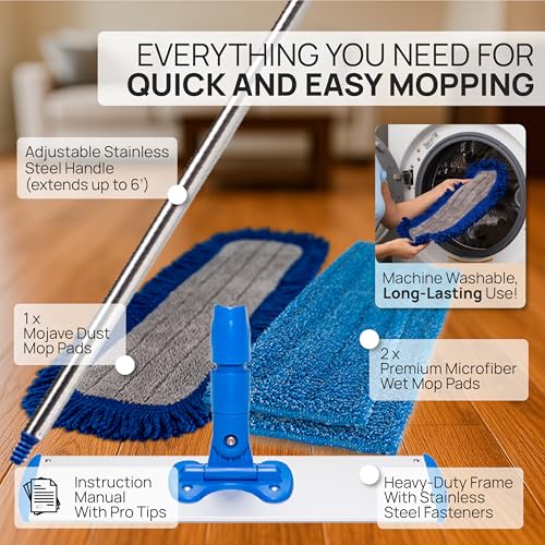 18" & 20" Premium Microfiber Wet Mop Pad……