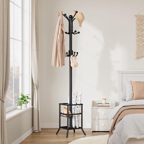 Coat Rack Stand with Umbrella Holder