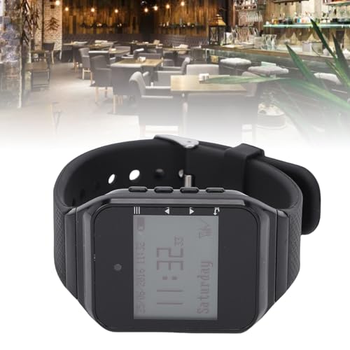 Wireless Caregiver Pager Call for Patient Nurse Alert System for Elderly Monitoring 328ft Water Proof Call Bell for Home 1 Receiver Wrist Pager 20 Desk Call Bells