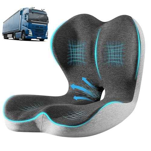 Seat Cushion Premium Ergonomic Memory Foam Car & Office Chair Seat Cushion