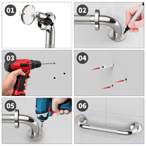 Stainless Steel Bathroom Grab Bar