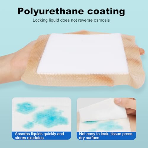 Silicone Foam Dressing 6x6 Gentle Border Pads