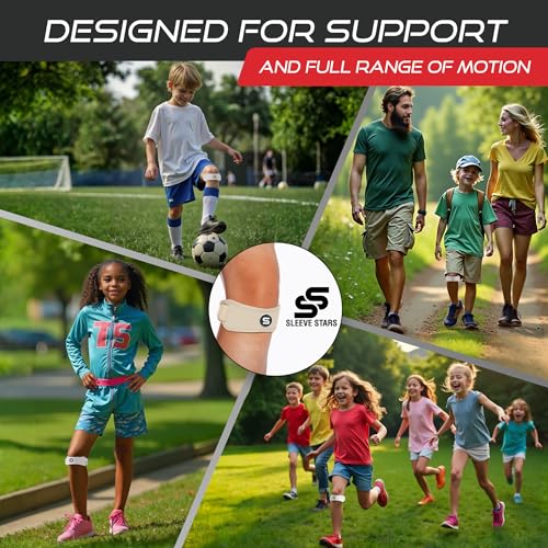 Patellar Tendon Support Strap Swedish Brand for Women & Men Effective Osgood Schlatter Knee Brace Youth & Kids with 3 Adjustable Length fits