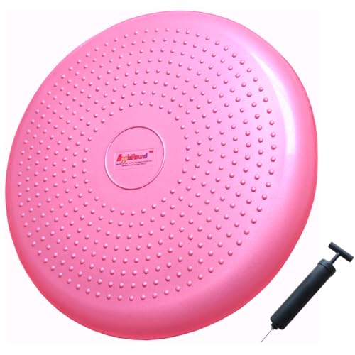 Inflated Wobble Cushion with Hand Pump