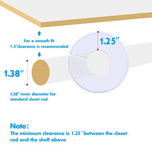 Round Clothing Size Closet Rack Dividers Hangers Separator