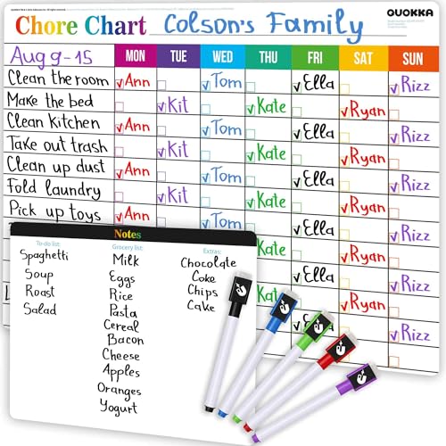 Magnetic Chore Chart for Kids