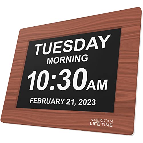 New Version Day Clock Extra Large Impaired Vision Digital Clock with Backup and Alarm Options