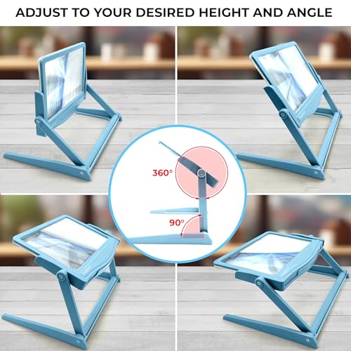 Battery Operated Black & Silver Page Magnifier